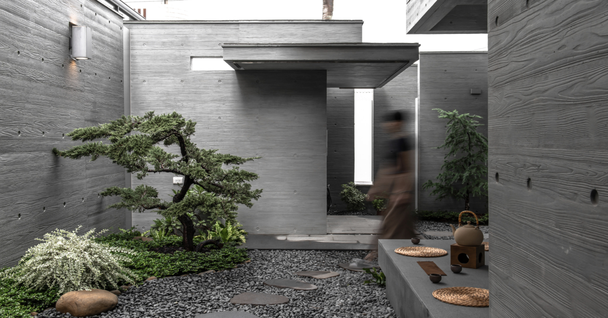 สวน Zen กับบ้านคอนกรีต